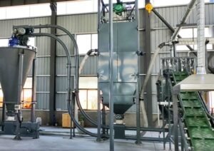 bag unloading machine with conveyor